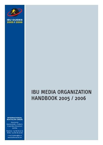 IBU Media Organization Handbook english - International Biathlon ...