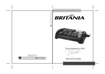 201 05 00 Rev3 Folheto de Instruções Churrasqueira Grill ... - Britânia