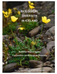 BIOLOGICAL DIVERSITY IN ICELAND - Convention on Biological ...
