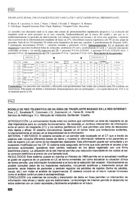 CONGRESO GRESO - Societat Catalana de Trasplantament