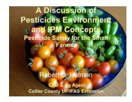 Pesticides and IPM Concepts - Sarasota County Extension