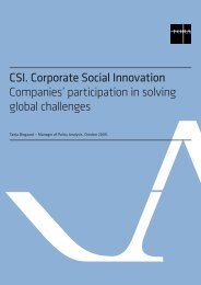 CSI. Corporate Social Innovation, Companies ... - Erhvervsstyrelsen