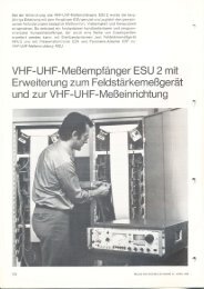 VHF-UHF-MeÃempfÃ¤nger ESU 2 mit - Classic Broadcast