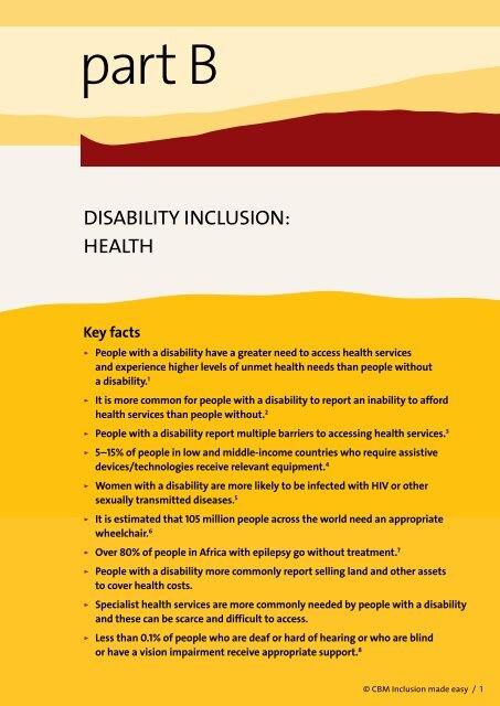 Inclusion Made Easy: Health - CBM