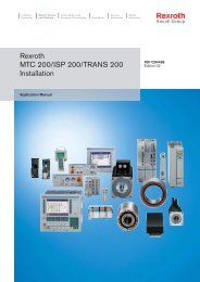 Rexroth MTC 200/ISP 200/TRANS 200 Installation - Boschrexroth.co ...