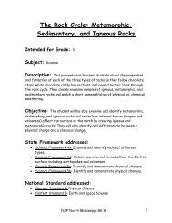 The Rock Cycle: Metamorphic, Igneous, and Sedimentary Rocks