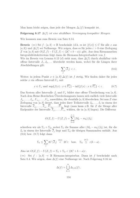 Analysis II fÃ¼r Mathematiker