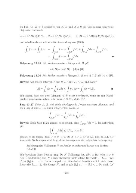 Analysis II fÃ¼r Mathematiker