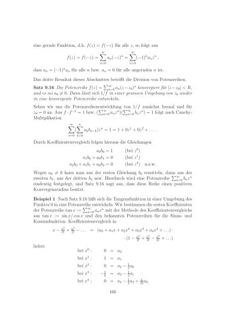 Analysis II fÃ¼r Mathematiker