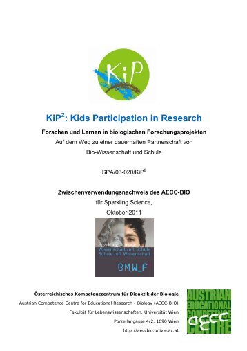 KiP : Kids Participation in Research - AECC-Bio - UniversitÃ¤t Wien