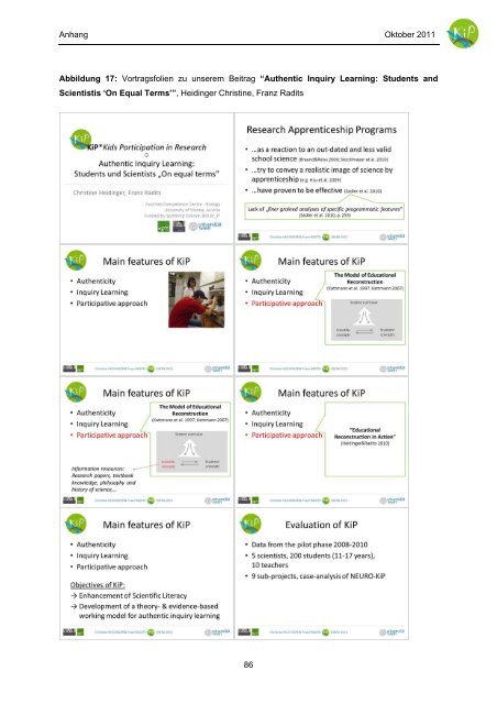 KiP : Kids Participation in Research - AECC-Bio - UniversitÃ¤t Wien