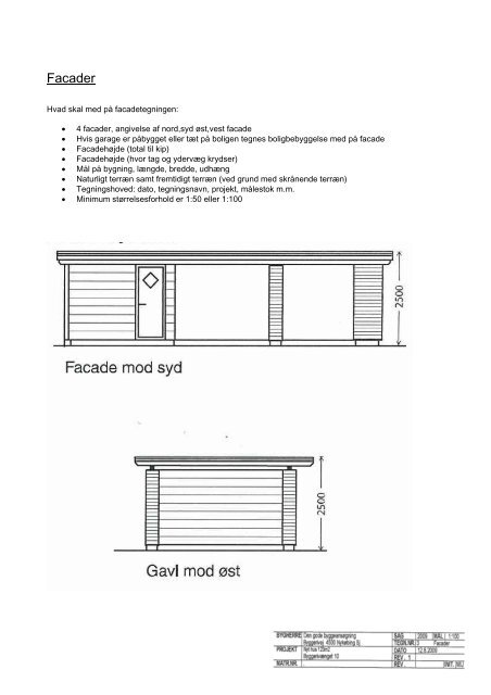 Tegningseksempel garage