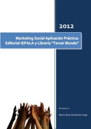 Marketing Social AplicaciÃ³n PrÃ¡ctica: Editorial IEPALA y LibrerÃ­a ...