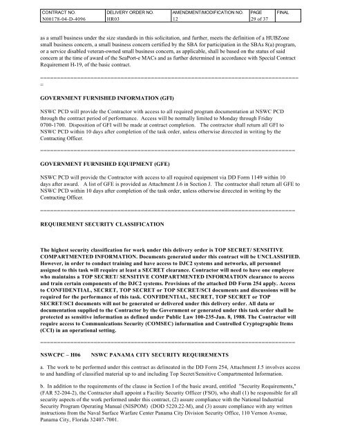 [x] amendment of solicitation/modification of contract - QinetiQ North ...