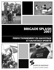 BRIGADE SPLASH 2007 - Société de sauvetage