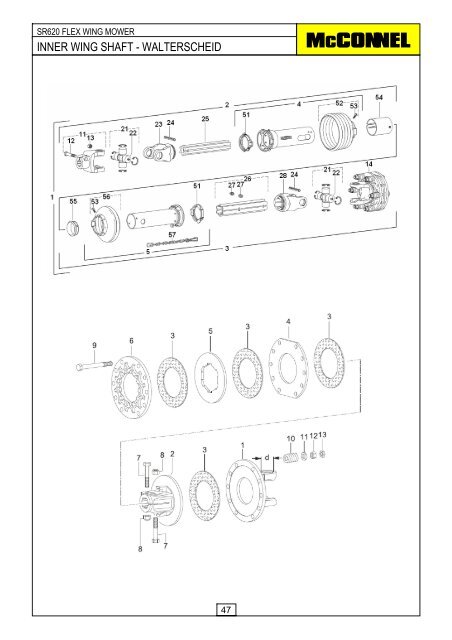 SR620 Flex Wing Mower - Parts Manual - McConnel