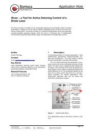 Application Note - Toptica