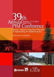 39th annual pim conference - Esan