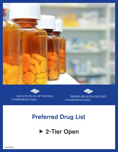 2-Tier Open Preferred Drug List - Health Plan of Nevada