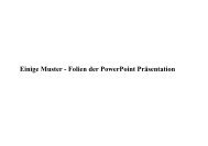 Einige Muster - Folien der PowerPoint Präsentation