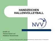 Handzeichen Hallenvolleyball (2008) - MTV Gifhorn Volleyball