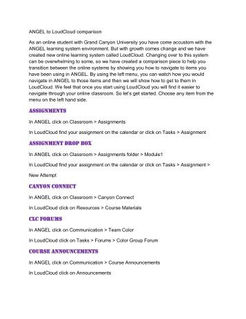 Assignments Assignment Drop Box - Grand Canyon University