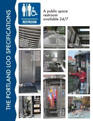 The Portland Loo specification fact sheet