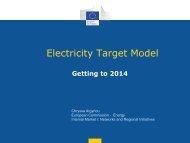 About the electricity Target Model