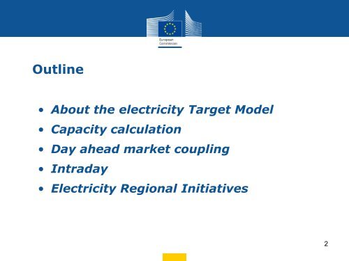 About the electricity Target Model
