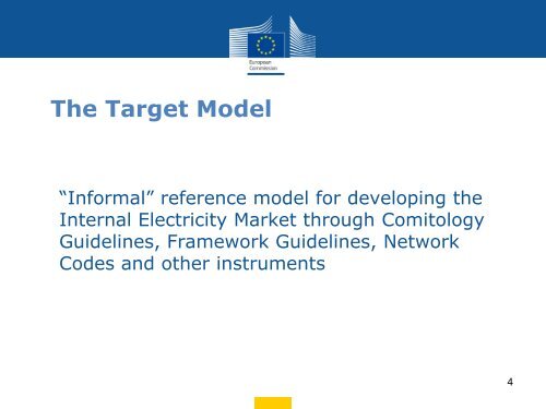 About the electricity Target Model