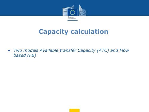 About the electricity Target Model