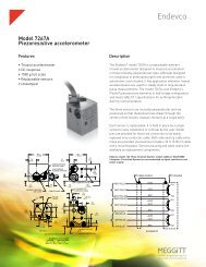 Model 7267A Piezoresistive accelerometer - Endevco