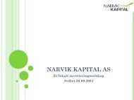 NARVIK KAPITAL AS