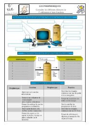 ordinateur et leurs fonctions - Technostclo