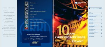 10 Jahre FFF - FilmFernsehFonds Bayern