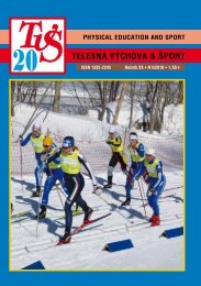 ObÃ¡lka - 4 strany (.pdf) - Fakulta telesnej vÃ½chovy a Å¡portu