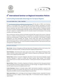6 International Seminar on Regional Innovation Policies - circle