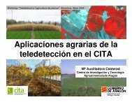 Aplicaciones agrarias de la teledetección en el CITA - RuralCat