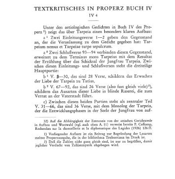 TEXTKRITISCHES IN PROPERZ BUCH IV