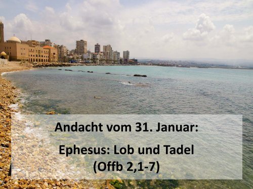 Unterwegs mit den Aposteln - Evangelische Gemeinde Wynental