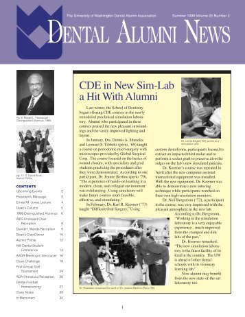dental alumni news - University of Washington School of Dentistry