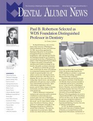 dental alumni news - University of Washington School of Dentistry