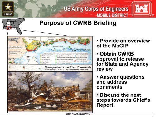 CWRB Briefing Slides - U.S. Army Corps of Engineers