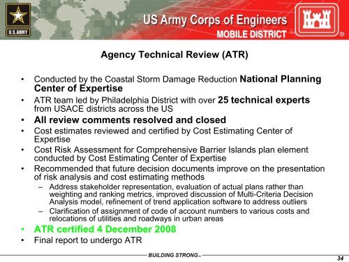 CWRB Briefing Slides - U.S. Army Corps of Engineers