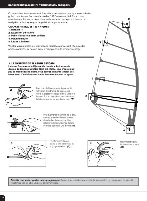 1. LE SYSTEME DE TENSION BATCAM Lattes et ... - Neil Pryde