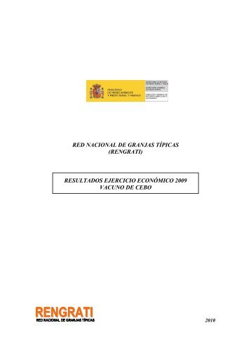 Informe RENGRATI resultados economicos vacuno cebo - Coag
