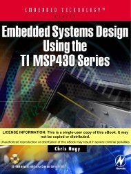 Embedded Systems Design using the TI MSP430 Series