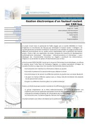 Gestion électronique d'un fauteuil roulant par CAN bus - EIA-FR