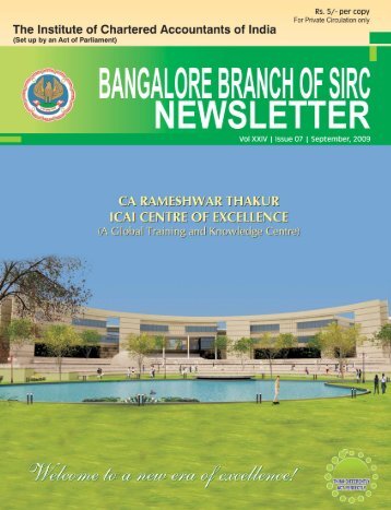 Blore Br_Sept_09_Newsletter_email.pmd - Bangalore Branch of SIRC
