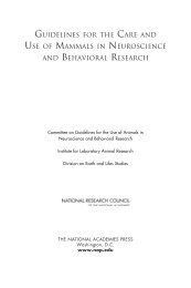 Guidelines for the Care and Use of Mammals in Neuroscience and ...